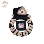 آویز درب اتاق کودک خرس تدی رنگ سرمه ای