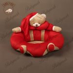 صندلی پشتیبان کودک خرس تدی رنگ قرمز