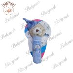 جغجغه نوزاد مدل خرسی بیبی ماه رنگ آبی