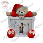 قاب عکس کودک خرس تدی رنگ قرمز