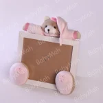 قاب عکس کودک خرس تدی رنگ صورتی