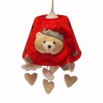 لوستر اتاق کودک خرس تدی رنگ قرمز