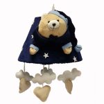 لوستر اتاق کودک خرس تدی رنگ سرمه ای