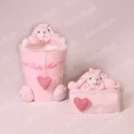 سطل دستمال خرگوش صورتی