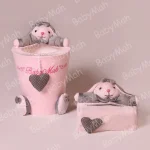 سطل دستمال خرگوش طوسی