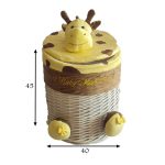 سبد استوانه سایز بزرگ زرافه