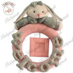 آویز درب اتاق کودک خرگوش طوسی