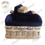 سبد بهداشتی مربع خرس تدی رنگ سرمه ای