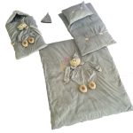 سرویس خواب پنج تکه نوزاد خرس تدی طوسی