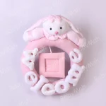 اویز درب خرگوش صورتی