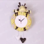 ساعت نمدی زرافه لیمویی